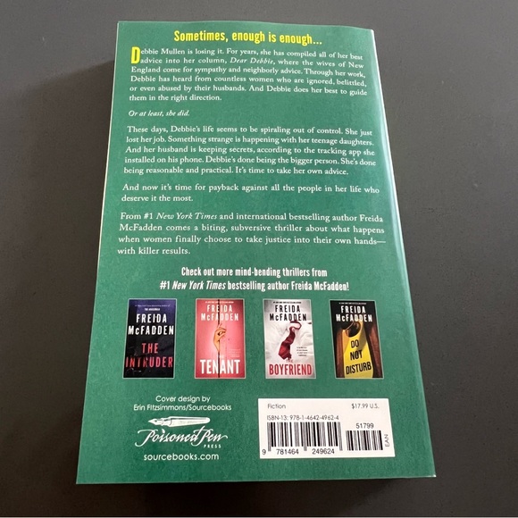 Freida McFadden 'Dear Debbie' Book - Picture 2 of 7